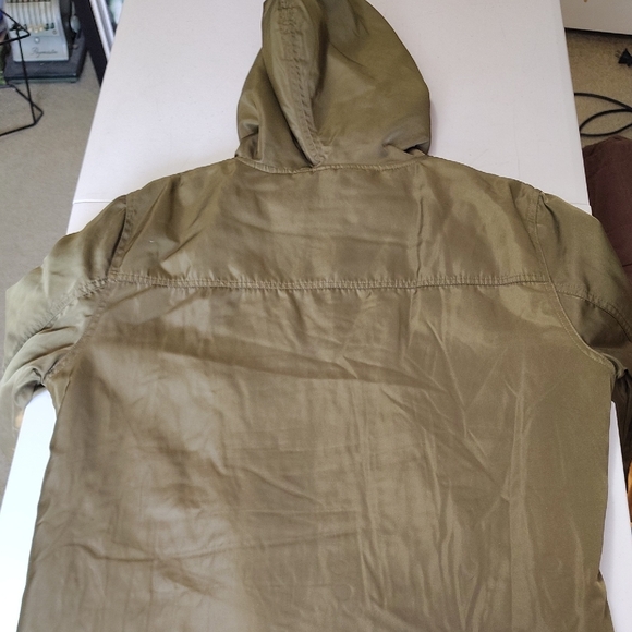 Empyre Olive Green Hooded Field Jacket - Picture 2 of 2
